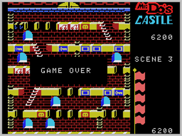 Mr. Do!'s Castle - Screenshot - Game Over (North America) - 256x192