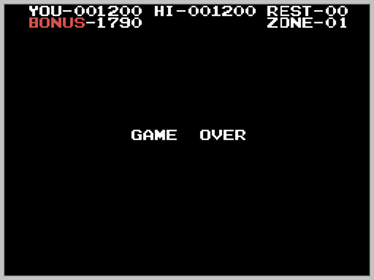 Mopiranger - Screenshot - Game Over (World) - 256x192