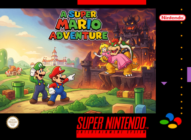 A Super Mario Adventure - Box - Front (World) - 1200x877