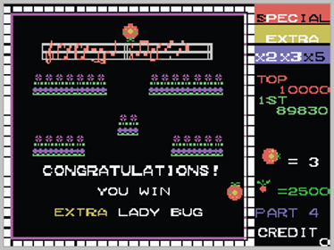 Lady Bug (opcode) - Screenshot - Gameplay (World) - 256x192
