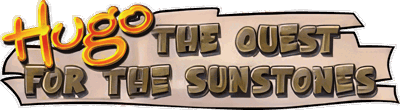 Hugo: The Quest for the Sunstones - Clear Logo (Europe) - 2400x660