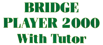 Bridge Player 2000 with Tutor - Clear Logo (World) - 399x177
