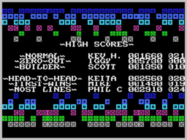Kevtris - Screenshot - High Scores (World) - 256x192