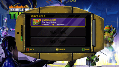 Teenage Mutant Ninja Turtles: Danger of the Ooze - Screenshot - Game Select (World) - 1280x720