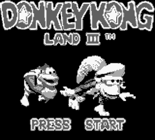 Donkey Kong Land III - Screenshot - Game Title (World) - 160x144