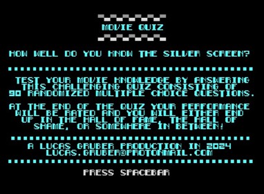 Movie Quiz - Screenshot - Game Title (World) - 640x470