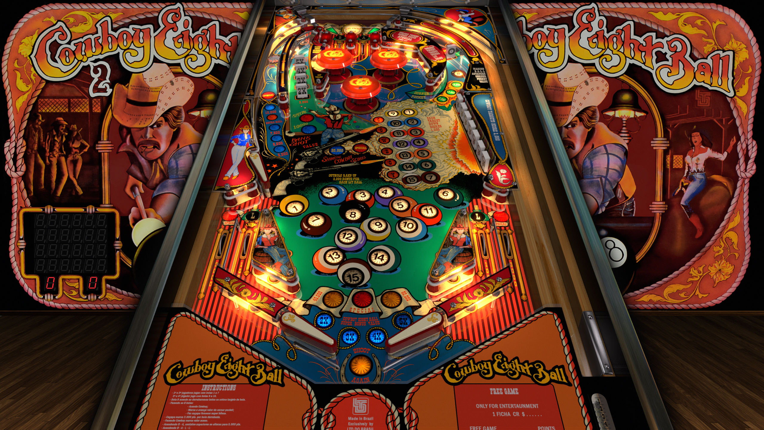 Illustration of Cowboy Eight Ball 2