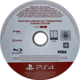 Valkyria Chronicles Remastered - Disc (World) - 1084x1081