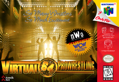 Virtual Pro Wrestling 64 - Fanart - Box - Front (United States) - 2000x1375