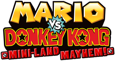 Mario vs. Donkey Kong: Mini-Land Mayhem! - Clear Logo (World) - 1200x630