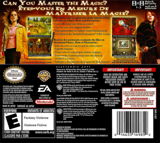 Harry Potter and the Goblet of Fire - Box - Back (North America) - 640x572