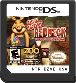 Calvin Tucker's Redneck: Farm Animal Racing Tournament - Cart - Front (North America) - 517x564