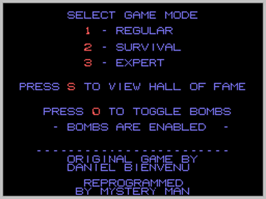 Jewel Panic - Screenshot - Game Select (World) - 256x192