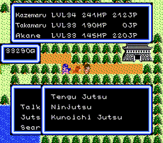 Ninjara Hoi! - Screenshot - Gameplay (World) - 256x224