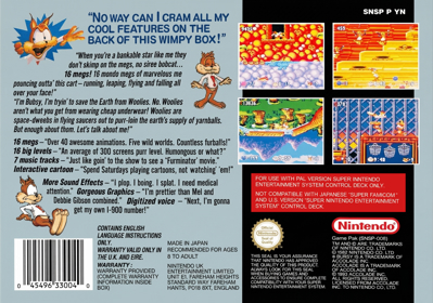 Bubsy in: Claws Encounters of the Furred Kind - Box - Back (United Kingdom) - 2462x1728