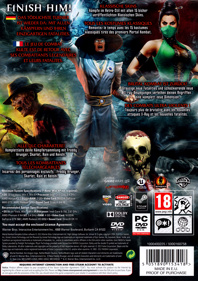 Mortal Kombat: Komplete Edition - Box - Back (Germany) - 1007x1428