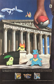 Pokémon Gold Version - Advertisement Flyer - Front (North America) - 729x1125