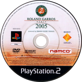 Roland Garros 2005: Powered by Smash Court Tennis - Disc (Europe) - 765x767