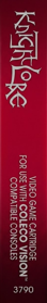 Knight Lore - Box - Spine (North America) - 189x1200
