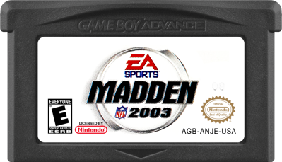 Madden NFL 2003 - Cart - Front (North America) - 1000x574