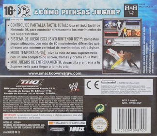 WWE SmackDown vs. Raw 2008 - Box - Back (Spain) - 1317x1139