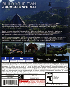 Jurassic World Evolution - Box - Back (United States) - 1516x1867