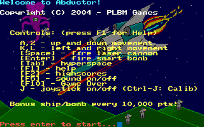 Abductor - Screenshot - Game Title (World) - 320x200