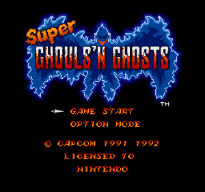 Super Ghouls 'n Ghosts - Screenshot - Game Title (Europe) - 256x239