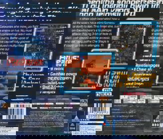 Galaga: Destination Earth - Box - Back (North America) - 1617x1386