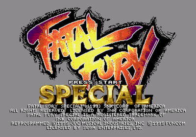 Fatal Fury Special - Screenshot - Game Title (North America) - 640x448