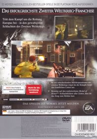 Medal of Honor: Vanguard - Box - Back (Germany) - 559x800