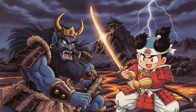 Momotarou Densetsu Turbo - Fanart - Background (Japan) - 1344x768