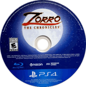 Zorro: The Chronicles - Disc (North America) - 930x934