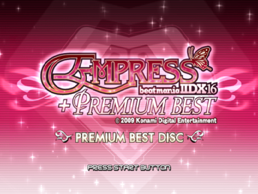 beatmania IIDX 16 EMPRESS + PREMIUM BEST - Screenshot - Game Title (Japan) - 597x448