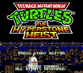 Teenage Mutant Ninja Turtles: The Hyperstone Heist - Screenshot - Game Title (North America) - 512x448