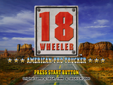 18 Wheeler: American Pro Trucker - Screenshot - Game Title (Japan) - 640x480