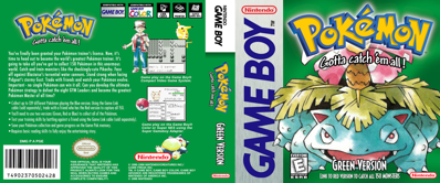 Pokémon Green Version - Box - Front - Reconstructed (North America) - 1280x534