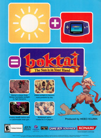 Boktai: The Sun Is in Your Hand - Advertisement Flyer - Front (United States) - 1620x2200