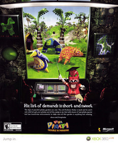 Viva Piñata: Trouble in Paradise - Advertisement Flyer - Front (United States) - 1800x2178