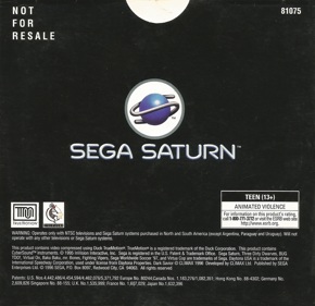 Sega Screams: Volume 1 - Box - Back (North America) - 1514x1465