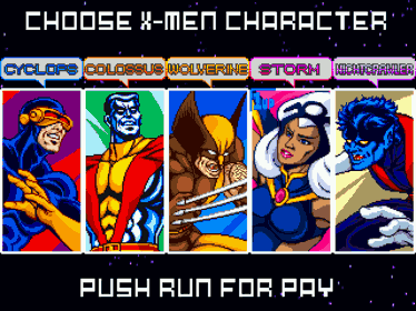 X-Men: The Arcade Game (Remake Version) [Special Edition] - Screenshot - Game Select (World) - 960x720