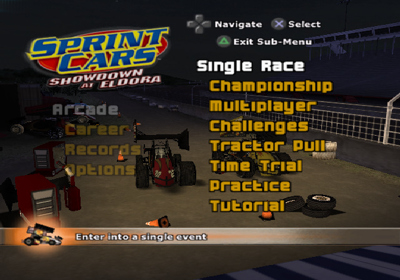 Sprint Cars 2: Showdown at Eldora - Screenshot - Game Select (North America) - 640x448