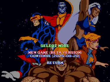 X-Men: The Arcade Game (Remake Version) [Special Edition] - Screenshot - Game Select (World) - 960x720