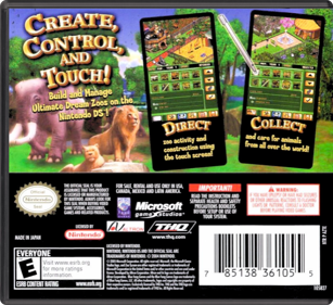 Zoo Tycoon DS - Box - Back - Reconstructed (North America) - 774x708
