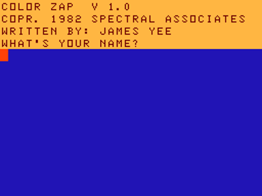 Color Zap - Screenshot - Game Title (North America) - 256x192
