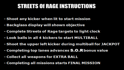 Streets Of Rage - Arcade - Controls Information (World) - 1920x1080