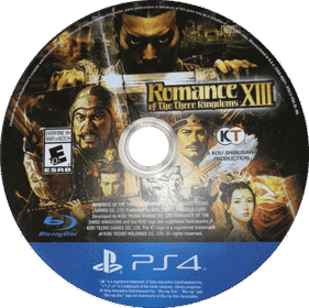 Romance of the Three Kingdoms XIII - Disc (North America) - 1413x1409