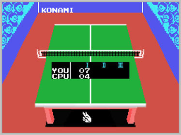 Konami's Ping-Pong - Screenshot - Gameplay (World) - 256x192