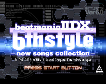 beatmania IIDX 6th Style: New Songs Collection - Screenshot - Game Title (Japan) - 640x512