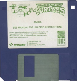 Teenage Mutant Hero Turtles [Mirrorsoft] - Disc (Europe) - 528x554